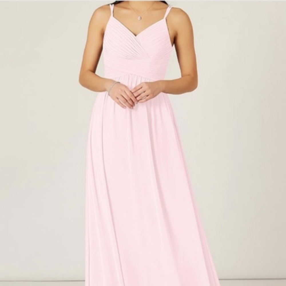Azazie Blake Dress (Blushing Pink)